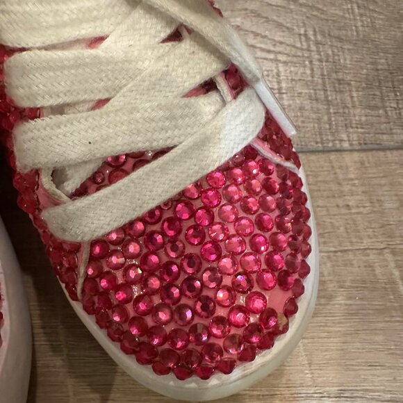 LOLA AND THE BOYS SPARKLE PINK WHITE SHOES US SIZE 12 LOLA SIZE 29 - Picture 4 of 9